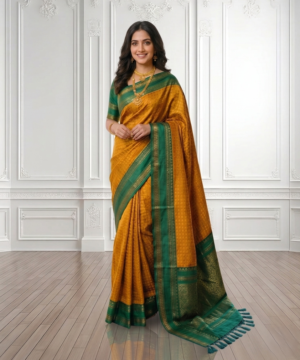 SEMI PATTU SILK BLEND SAREE