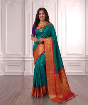 SEMI PATTU SILK BLEND SAREE