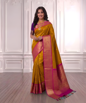 SEMI PATTU SILK BLEND SAREE