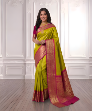SEMI PATTU SILK BLEND SAREE