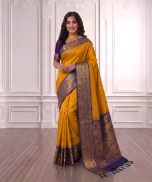 SEMI PATTU SILK BLEND SAREE