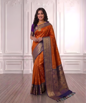 SEMI PATTU SILK BLEND SAREE