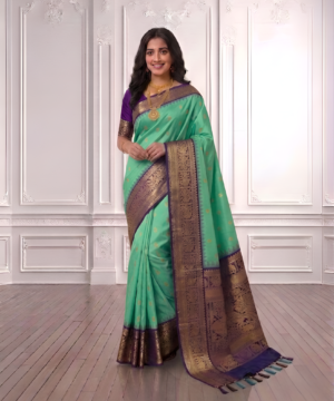 SEMI PATTU SILK BLEND SAREE