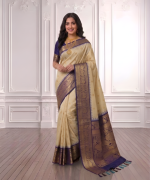 SEMI PATTU SILK BLEND SAREE