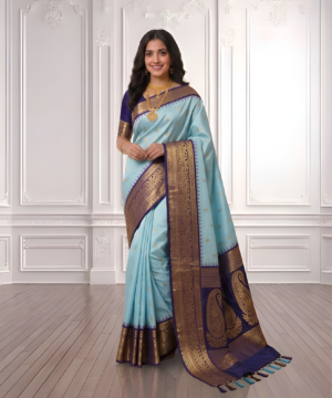 SEMI PATTU SILK BLEND SAREE