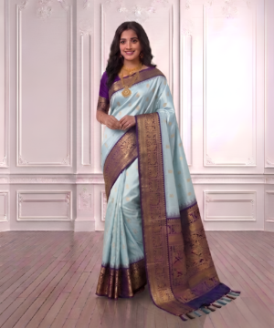 SEMI PATTU SILK BLEND SAREE