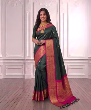 SEMI PATTU SILK BLEND SAREE